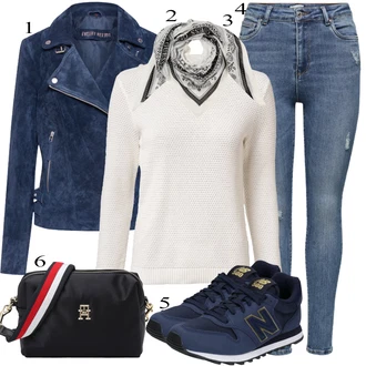 outfit mit Oranžna/Bela/Krem/Rdeča Fini Pleteni Pulover/Pulover Carmen/Osnovni Pulover/Volnen Pulover/Pulover iz Kašmirja/Preprost Pulover/Termo Pulover/Pleteni Pulover/Pulover z Okroglim Izrezom Vila "Obleka za jesen"