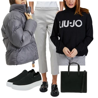 Outfit s Černá Volnočasová bota/Teniska na platformě/Nízká Teniska/Pohodlná Bota/Letní tenisky/Nazouvací teniska sam 73 "Cool podzimní outfit"