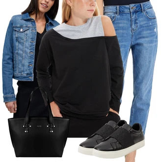 Outfit s Černá Teniska Letní Tenisky/Tenisky s Bočním Zipem/Teniska se zapínáním na suchý zip/Úzká Teniska/Nízká Teniska/Nazouvací Teniska Calvin Klein "Cool podzimní outfit"