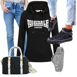 Outfit s Lonsdale "Cool podzimní outfit"
