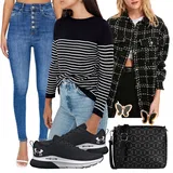 Hnědé Grunge Zkrácené Topy Outfity image