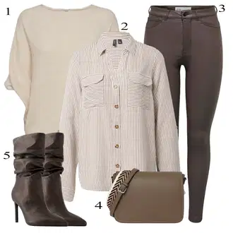 outfit mit Črna bershka "Obleka za jesen"