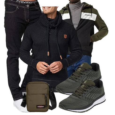 DunkelGrün/Grün Kapuzenjacke/Sportjacke/2in1 Jacke/Hybridjacke/Vintage Jacke/Kastenjacke/Crop Jacke/Segeljacke/Nachhaltige Jacke/Coachjacke/Windbreaker Jacke Jack & Jones kombinieren