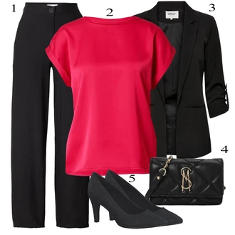 outfit mit Črna millane "Obleka za jesen"
