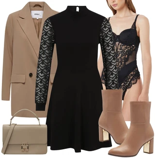 Outfity s krajkovými body "Elegantní podzimní outfit"