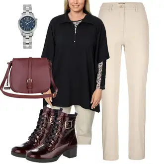Outfity z džínu Rovná noha s Pončo & Kimono "Podzimní Look"