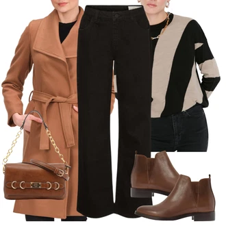 Outfit s Červená Taška Přes Rameno Carrera "Elegantní podzimní outfit"