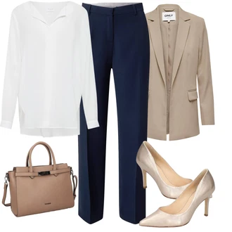 Outfit s Lodička s vysokým nártem/Lodička na Podpatku Högl "Elegantní podzimní outfit"