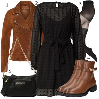 outfit mit Črna Love Moschino "Obleka za prosti čas"