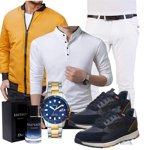 Gelb Segeljacke/Kunstfaserjacke/Sommerjacke/Sportjacke/Wendejacke/Jacke mit Seitlichem Reißverschluss/Nylonjacke/Fliegerjacke/Bomberjacke LEGRANCE kombinieren
