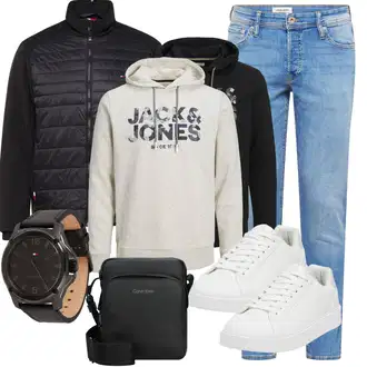 Outfit mit Weiß Schuh Leder Sneaker/Sneaker Low/Plateau-Sneaker/Schmaler Sneaker/Sneaker Mit Seitlichem Reißverschluss/Sommer Sneaker Pull&Bear "Freizeit Outfit"