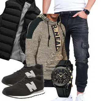 Outfit mit Schwarz Unkategorisiert New Balance "Freizeit Outfit"