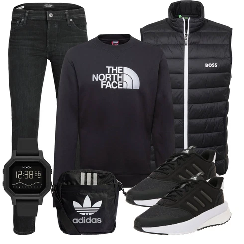 Elegant Schwarz/Hellgrau/Grau/Dunkelgrau Damen 7/8-Länge Jeans/Low Rise Jean/Push up Jeans/Regular-Fit Jeans/Lederjacke/Slim Fit Jeans/Leder Schuhe/ThermoJeans/Winterjacke Jack & Jones kombinierenLook: Uni, Lack, 70er, Classic, Coole, Elegant, Moderne, Old Money, Premium, Retro, Schlichte