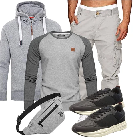 Grau Hose REPUBLIX kombinieren