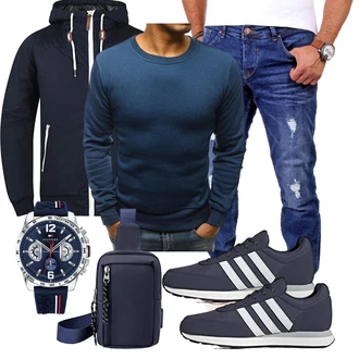 Hochzeitsgast Outfits Langarm mit Dunkelblau Women's Fleece Sweatshirts/Pullover mit Stehkragen/Damen Pullover/Sport Sweatshirt/Kaschmir Pullover LEGRANCE "Freizeit Outfit"