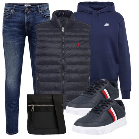 Blau/Hellblau/Dunkelblau Jeans Lederjacke/Slim Fit Jeans/Leder Schuhe/Biker Jeans/Winterjacke/Push up Jeans/Low Rise Jean/ThermoJeans/Herren Lederjacke Only & Sons kombinieren mit Schwarz/Dunkelblau/Rot Sport Weste/Puffer Weste/Reitweste/Wendeweste/Isolationsweste/Ärmellose Weste/Reiseweste/Daunenweste/Steppweste/Kurze Weste Polo Ralph Lauren
