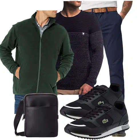 Blau Trachtenmode Lacoste kombinieren