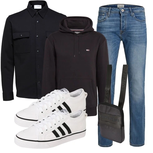 Schwarz/Dunkelblau/Grau Business Hemd/Hemdbluse/Casual Hemd/Businesshemd/Jeanshemd/Flanellhemd/Bluse Große Größe SELECTED HOMME kombinieren mit Schwarz/Dunkelblau/Grau Business Hemd/Hemdbluse/Casual Hemd/Businesshemd/Jeanshemd/Flanellhemd/Bluse Große Größe SELECTED HOMME