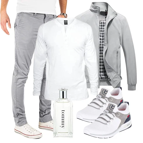 Grau Bomberjacke/Sportjacke/2in1 Jacke/Nylonjacke/Innenfutter Jacke/Herbstjacke/Jacke mit Seitlichem Reißverschluss/Sommerjacke/Frühlingsjacke/Leichte Jacke YOUTHUP kombinieren