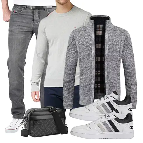 Jeans Grau/Dunkelblau/Hellgrau/Dunkelgrau Trachtenmode Trachtenhemd/Trachtenjacke Pinkpum kombinieren