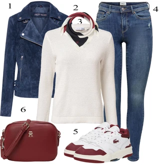 outfit mit Oranžna/Bela/Krem/Rdeča Fini Pleteni Pulover/Pulover Carmen/Osnovni Pulover/Volnen Pulover/Pulover iz Kašmirja/Preprost Pulover/Termo Pulover/Pleteni Pulover/Pulover z Okroglim Izrezom Vila "Obleka za jesen"