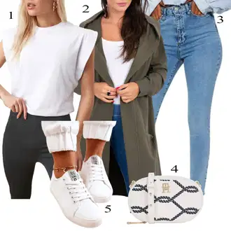 Outfit sa Skraćene Traperice/Dad Traperice/High Waist Traperice/Traperice s Prorezom/Mom Jean Trendyol "Jesenski outfiti"