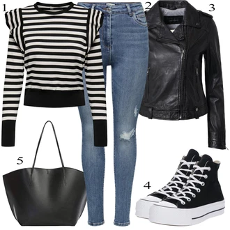 Jesenske Outfiti Polnejša mit Črna/Siva Plašč/Jakna Oakwood "Popoln za jesen"