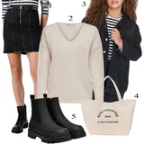 Grunge outfity se sukněmi image