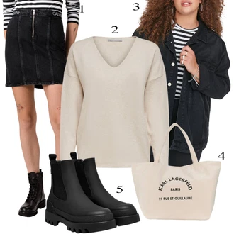 Oblečení se sukní Egirl s Hnědá/Černá/Tmavě šedá Unisex Sukně/Džínová vintage sukně/Moderní Sukně/70tá Léta Minisukně/Krátká Sukně/Džínová Sukně/90tá Léta Sukně Calvin Klein "Cool podzimní outfit"Look: Grunge, Příliš oblečený, S průsvitem, Egirl, Ležérní, 20 léta