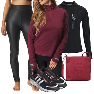 Outfit sa Crna/Ljubičasta Under Armour "Jesenski outfiti"