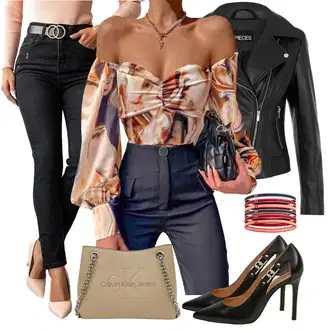 Outfit sa Bež/Smeđa/Kaki Torba za rame/Torba Za Preko Ramena/Torba za nošenje/Torba za pisma/Mala Torbica Calvin Klein Jeans "Jesenski outfiti"