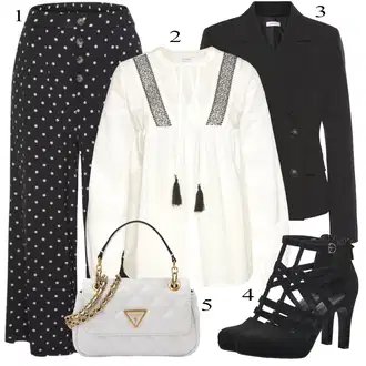 20 léta Outfit s Černá/Šedá/Tmavě šedá Kalhoty Legíny s Podšívkou/Domácí Kalhoty/Kalhoty s dírou/Pyžamová Kalhoty/Neprůhledný Legíny/Mušelínové Kalhoty Lascana "Outfit na podzim"Look: Lehký, 20 léta, 30 léta, 40 léta, 50. Let, Klasické, Cool, Příliš oblečený, Premium
