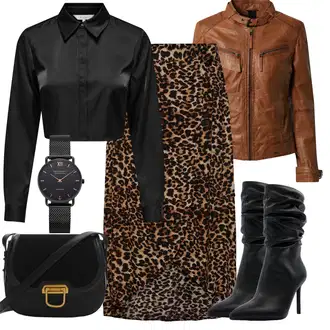Outfit sa Crna Majica Poslovna košulja Only "Jesenski outfiti"