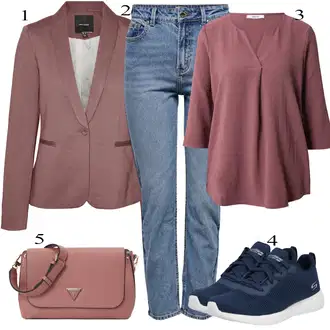 Kombinacije od trapera Zvonoliki kroj sa Pink/Ljubičasta/Crvena Torba preko ramena/Torba za nošenje/Torbica/Mala Torbica/Torba za rame/Torba Za Preko Ramena/Torba za pisma Guess "Jesenski outfiti"