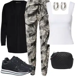 Outfity pro zábavu S křivkami s Černá Pletenina veľkej veľkosti Only "Letní oblečení"