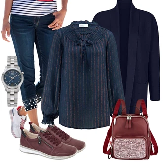 Outfit s Červená MONA "Módní vzhled na podzim"