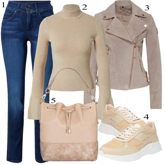 Festival outfit mit Temno modra/Modra Hlača velika velikost/Kavbojke SALSA JEANS "Obleka za jesen"Look: Bar, Odra, Pustovanje, Koncert, Festival, Materinski dan, Šola