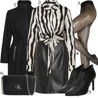 outfit mit Wolford "Obleka za jesen"