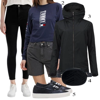 Outfit s Vínová/Bílá/Černá/Hnědá/Tmavě červená Kožená bunda/Kotníková Bota/Džíny s Rozparkem/Zkrácené Džíny/Kožené Boty/Motorkářské Džíny/Push up Džín/Dámské Džíny s Délkou 7/8/Kožená Pánská Bund/Termální Džíny DeFacto "Outfit na podzim"