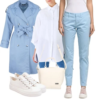 Outfit s Mušelínová košile/Košilová Blůza Trendyol "Outfit na podzim"