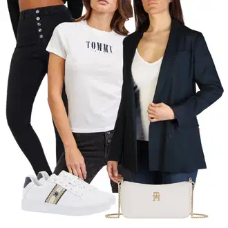 Outfit s Černá/Hnědá Zkrácené Džíny/Džíny s Rozparkem/Kotníková Bota/Džíny s Dírou/High Waist Džínové Kalhoty/Kožená bunda/Dámské Džíny s Délkou 7/8 Trendyol "Outfit na podzim"