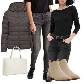 Outfit s Černá Replay "Outfit na podzim"
