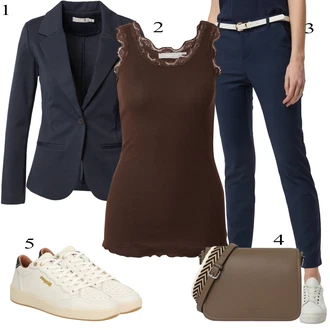 Outits with suit pants "Jesenska obleka za prosti čas"