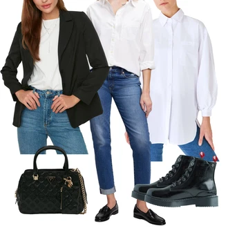 Outfit s Mušelínová košile/Košilová Blůza Trendyol "Perfekt na podzim"