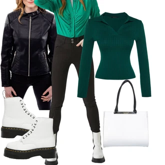 Outfit s Černá Dr Martens "Perfekt na podzim"