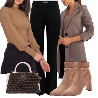 Outfit s Bílá Kozačka Kotníková Bota kesi "Perfekt na podzim" Outfit s Bílá Kozačka Kotníková Bota kesi "Perfekt na podzim"