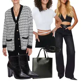 Outfit s Oranžová/Hnědá/Černá Džín s Širokou Nohavicí/High Waist Džínové Kalhoty/Zvonové Džíny/Kožená Pánská Bund/Džíny Volného Střihu/Džíny Culottes/Džíny s Rozparkem Trendyol "Perfekt na podzim"