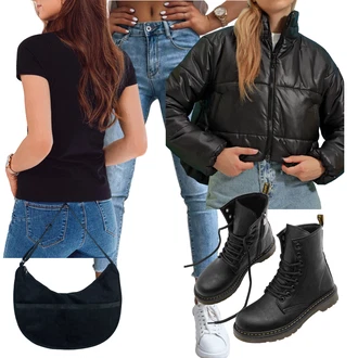 Pyžamové Outfit s Černá/Tmavě modrá/Modrá Sportovní Taška Přes Rameno/Plstěná taška/Látková taška/Taška/Plážová Taška/Velká taška/Bagetová taška art of polo "Podzimní Look"