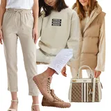 S Potiskem Oversized Mikiny Outfity image