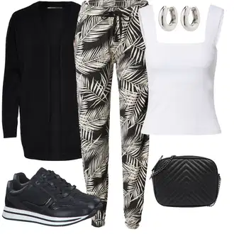 Outfity pro zábavu S křivkami s Černá Pletenina veľkej veľkosti Only "podzimní outfit pro každý den"